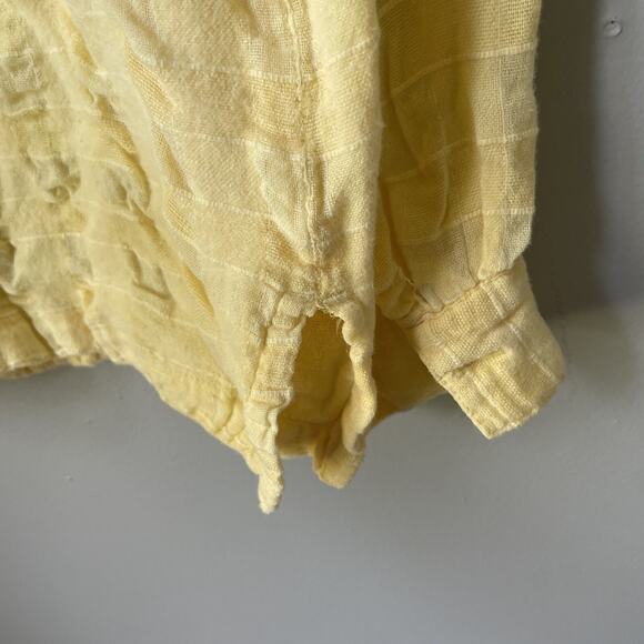 Vintage Blair Yellow Button Up Butter Yellow Womens Size Medium Lightweight - Picture 8 of 8